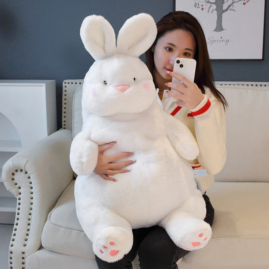 Chubby White Bunny Plushie