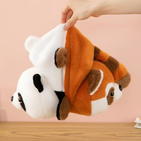 Reversible Red Panda to Panda Plush