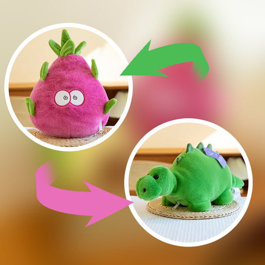 Reversible Dragonfruit To Dinosaur Plushie