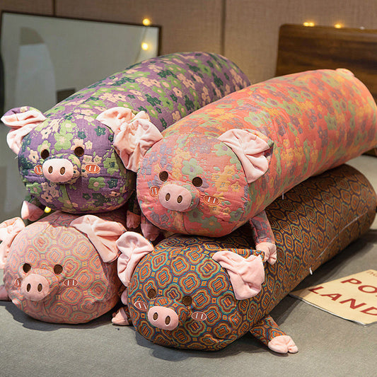 Pig Plush Toys Long Pig Pillow Soft Cushion