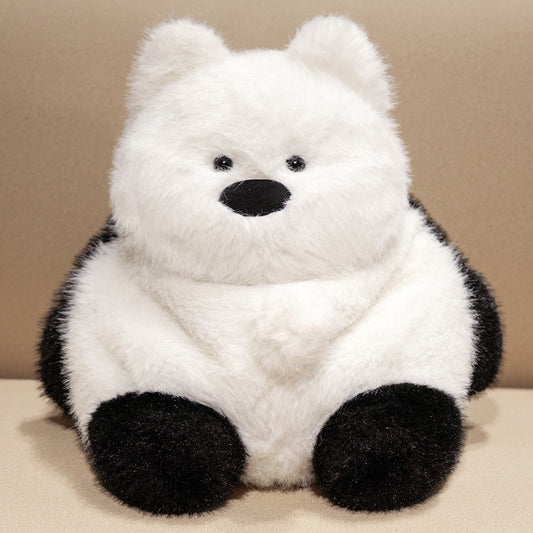 Reversible Panda to West Highland White Terrier Dog Plush