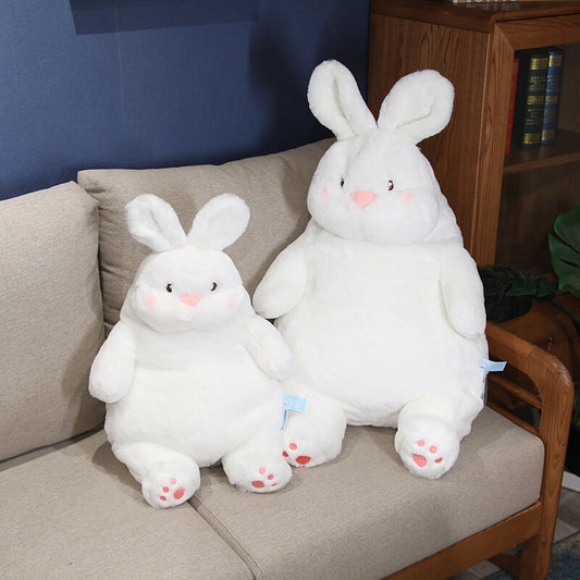 Chubby White Bunny Plushie