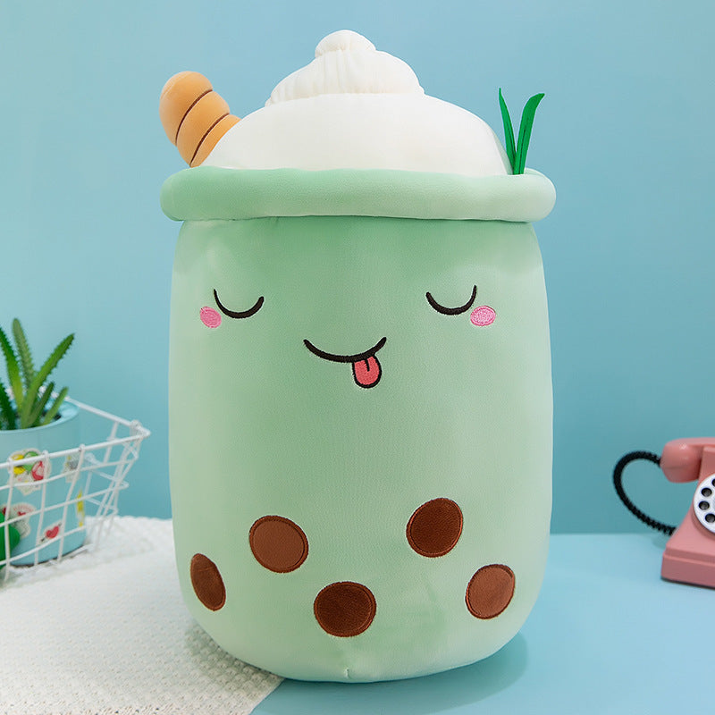 Boba | Plushies | Plushie | Plushy | Stuffed Toy | Bubble Tea | Milk Tea | Plush | Cute | Kawaii | Soft | Large 