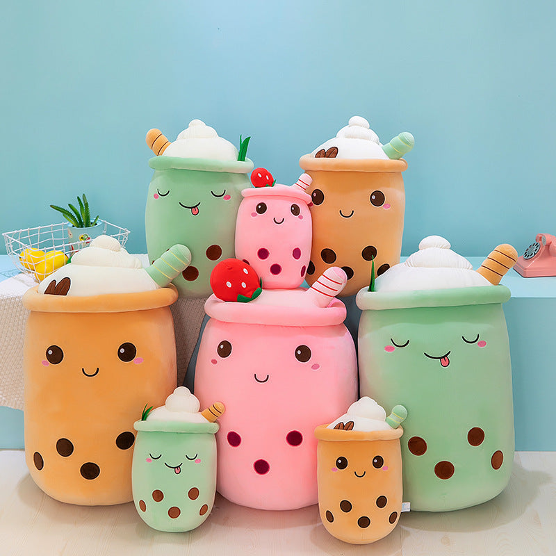 Boba | Plushies | Plushie | Plushy | Stuffed Toy | Bubble Tea | Milk Tea | Plush | Cute | Kawaii | Soft | Large 