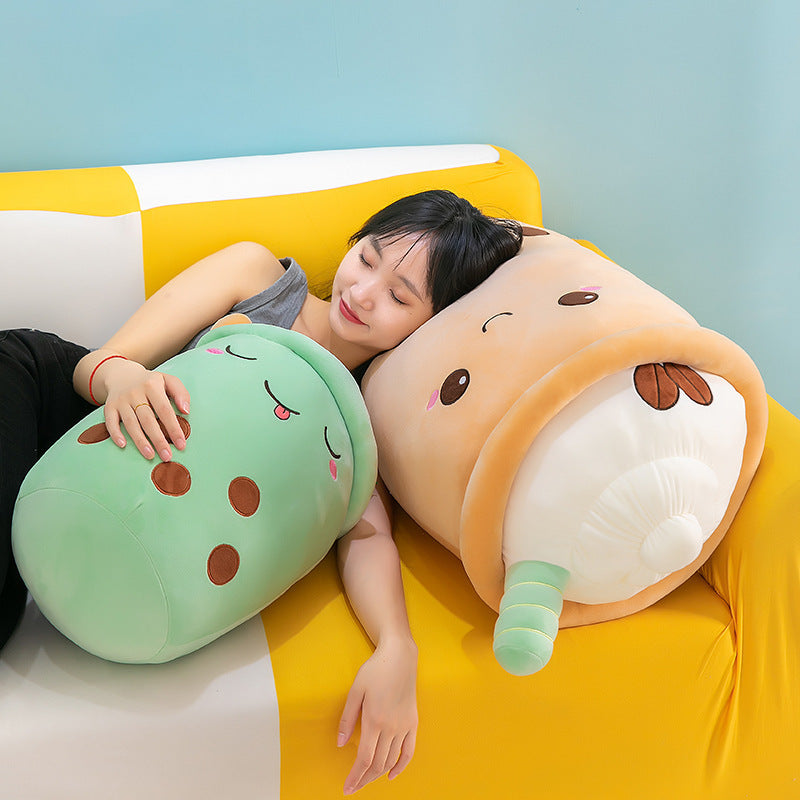 Boba | Plushies | Plushie | Plushy | Stuffed Toy | Bubble Tea | Milk Tea | Plush | Cute | Kawaii | Soft | Large 