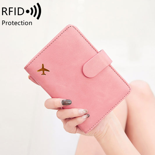 RFID Blocking Passport Holder Secure Travel Wallet Organizer Leather 