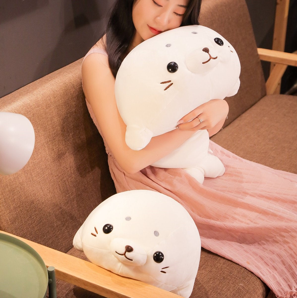 Seal | Plushies | Plushie | Plushy | Plushie | Stuffed Animals | Cute | Soft | Pillow | Kawaii | White | Plush